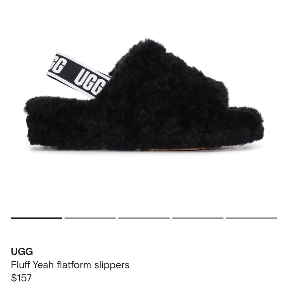 Size 8 Ugg fluff yeah slippers